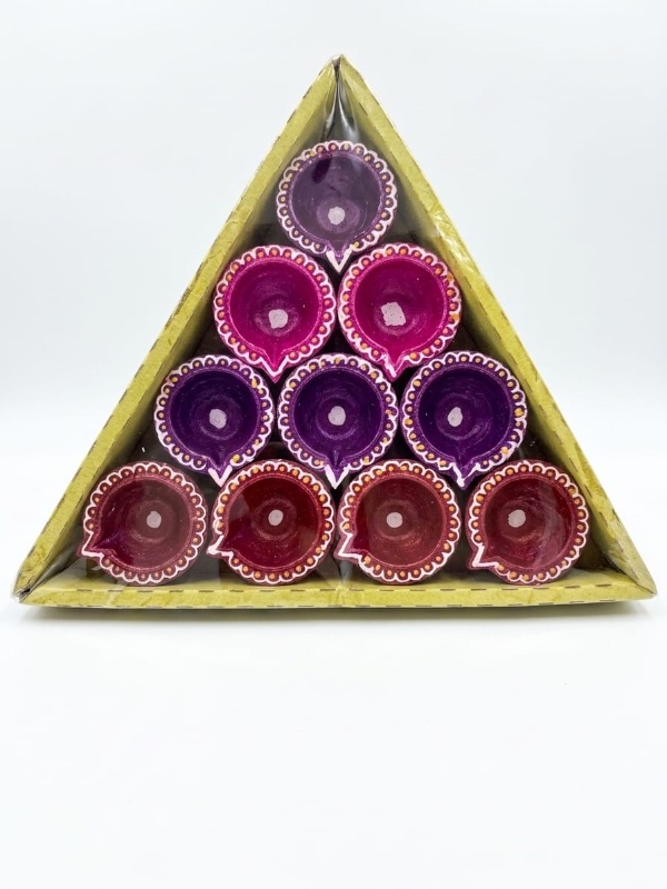 Designer Diya - 10 Pc Assorted
